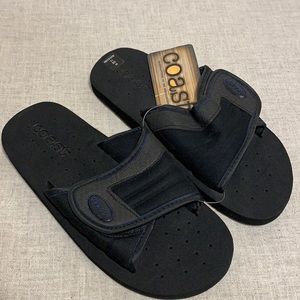 COAST Men’s slip on Velcro Strap flip flops
